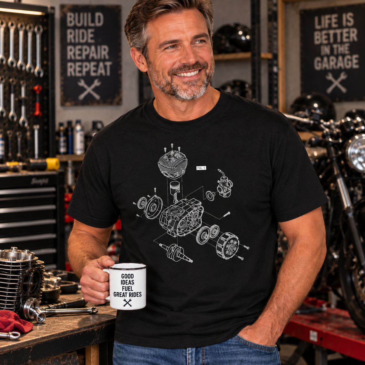 2 Stroke Engine T-Shirt