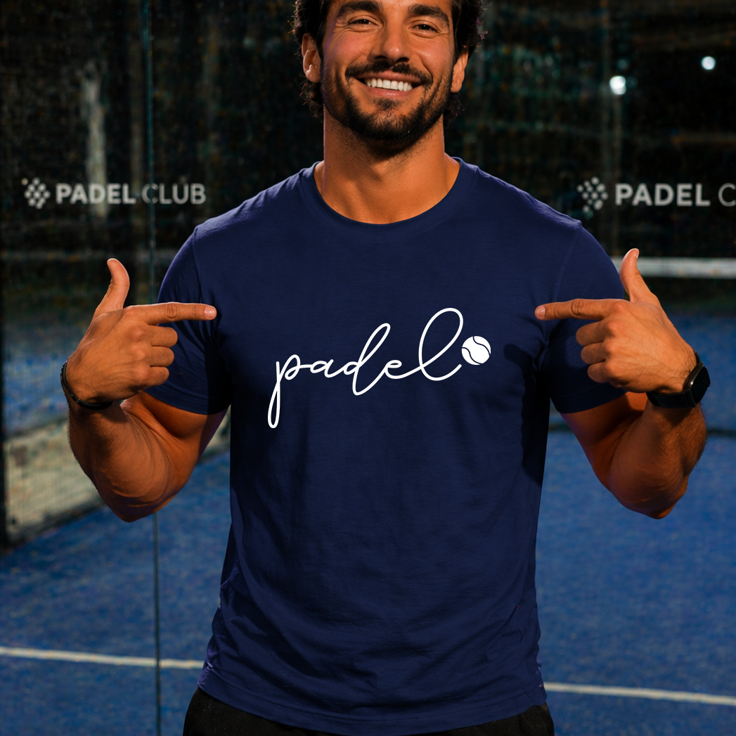 Minimalist Padel Script T-Shirt