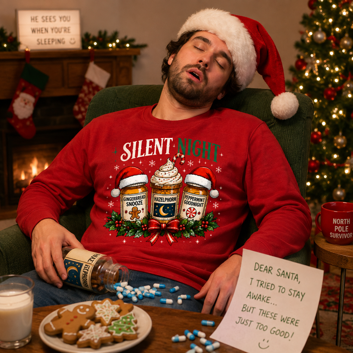 Night Night Xmas – Funny Christmas Jumper