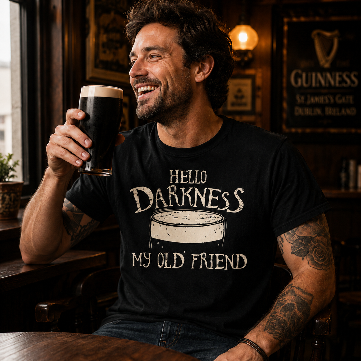 Hello Darkness My Old Friend Pint Tee