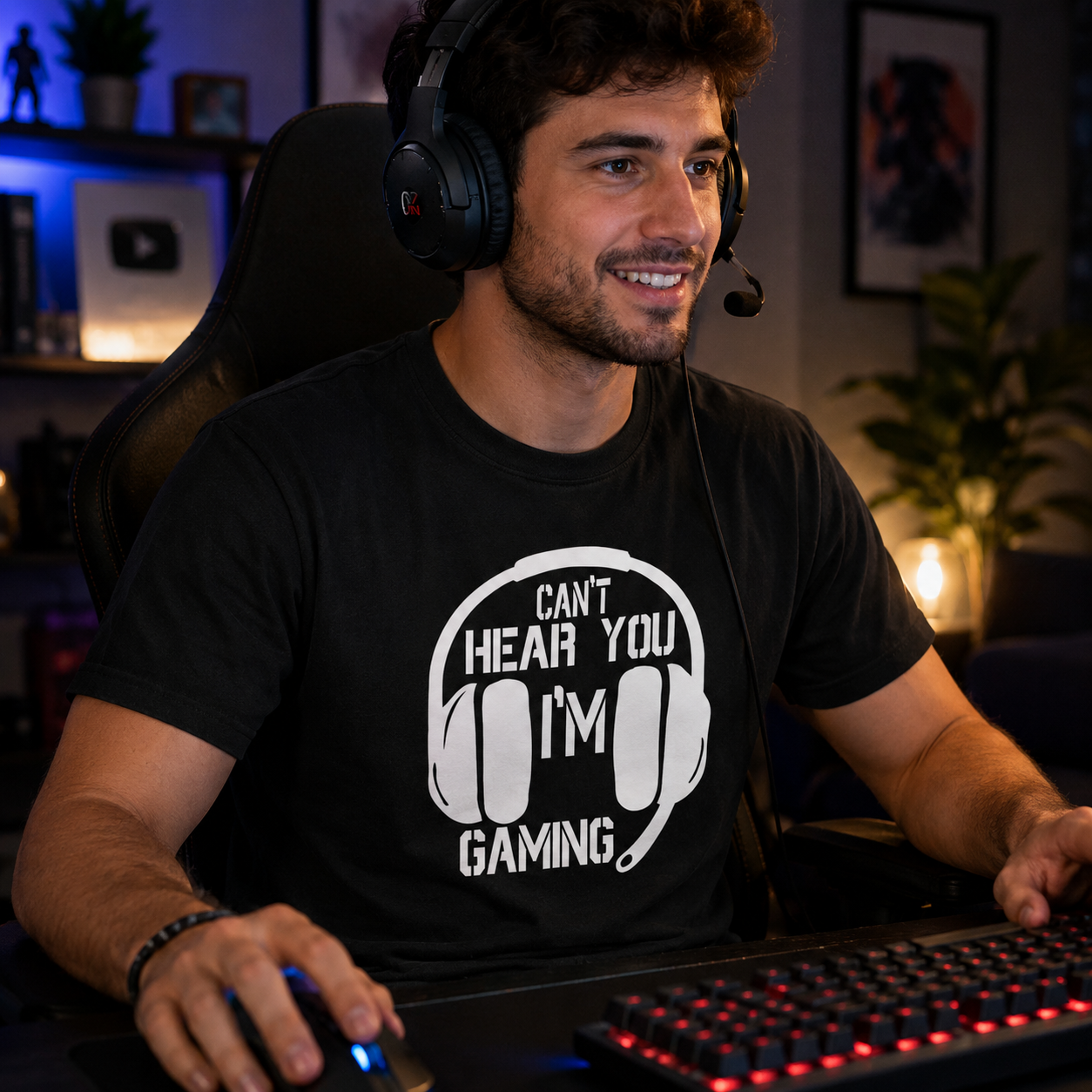 Can’t Hear You I’m Gaming Headset Tee