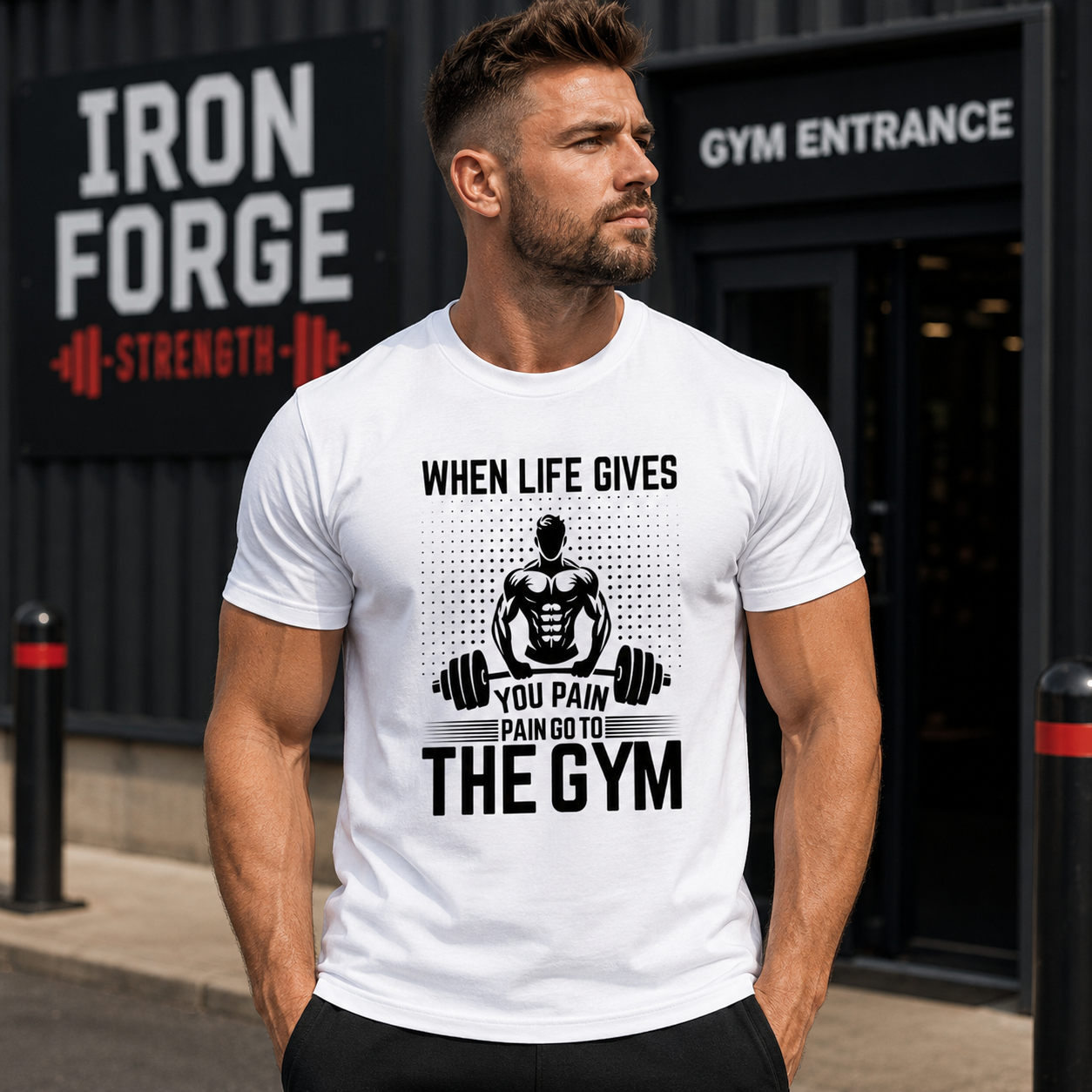 When Life Gives You Pain Gym Tee