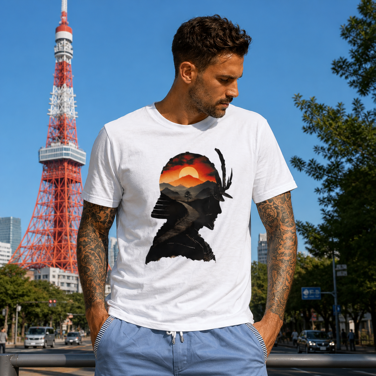 Samurai Horizon Silhouette Tee