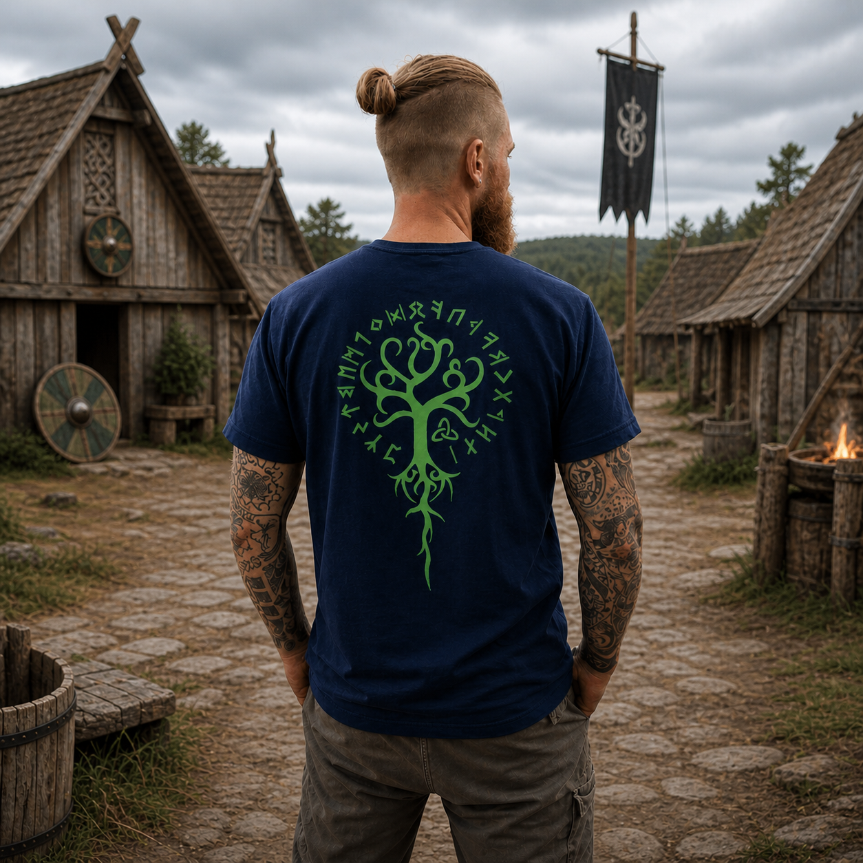 Yggdrasil Runes Tree Tee