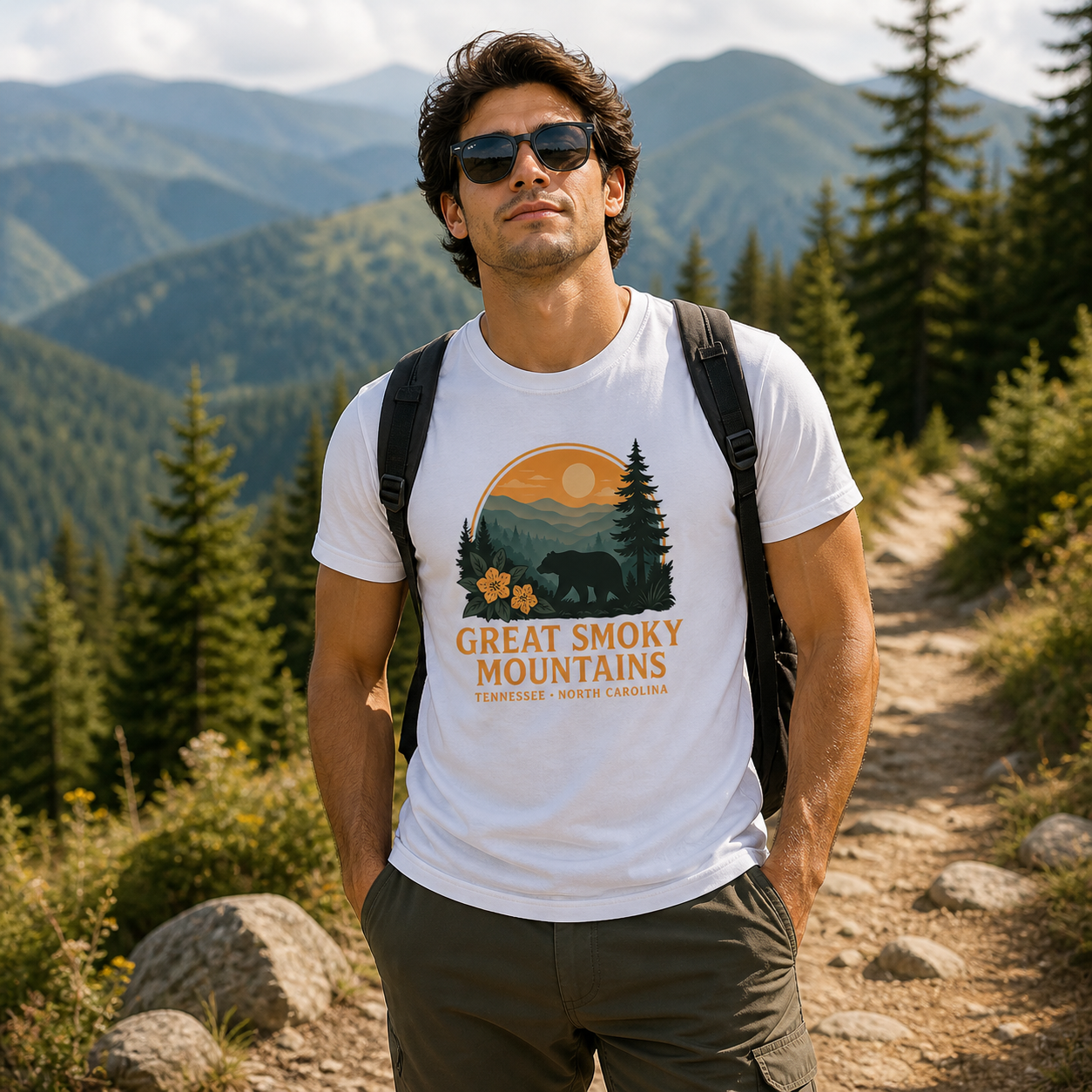 Great Smoky Mountains Vintage Nature T-Shirt