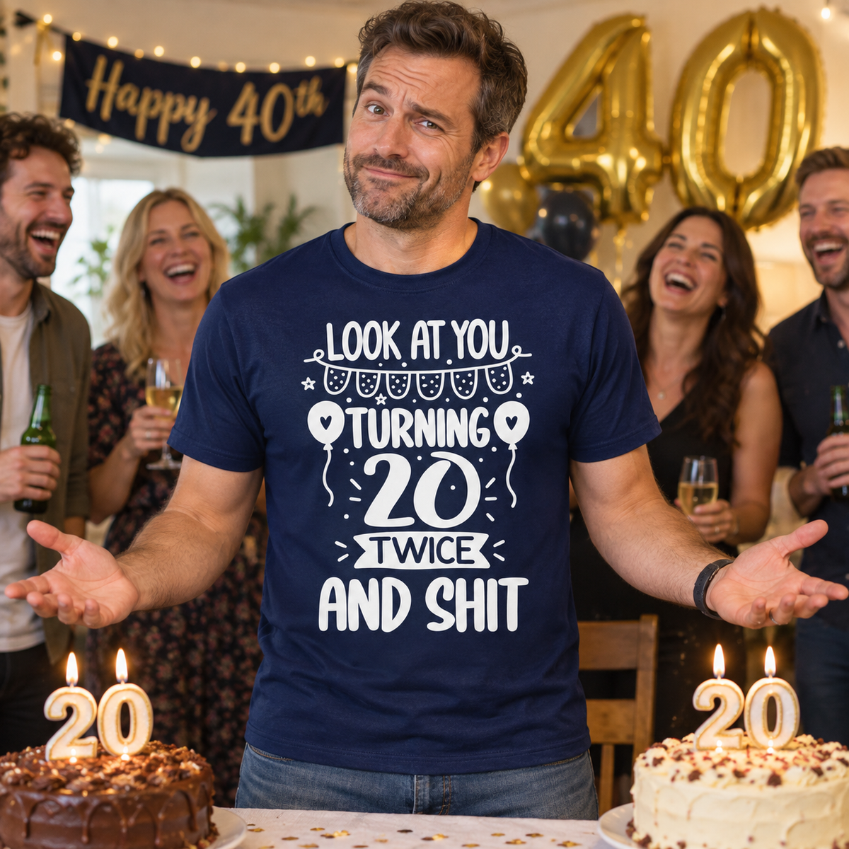 Turning 20 Twice Tee