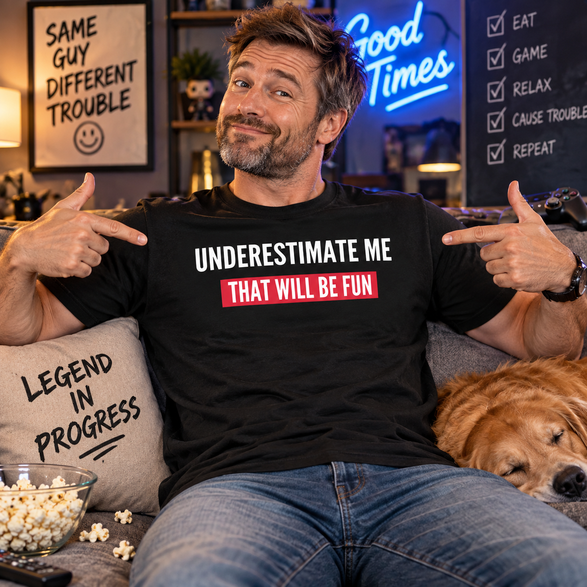 Underestimate Me Fun Tee