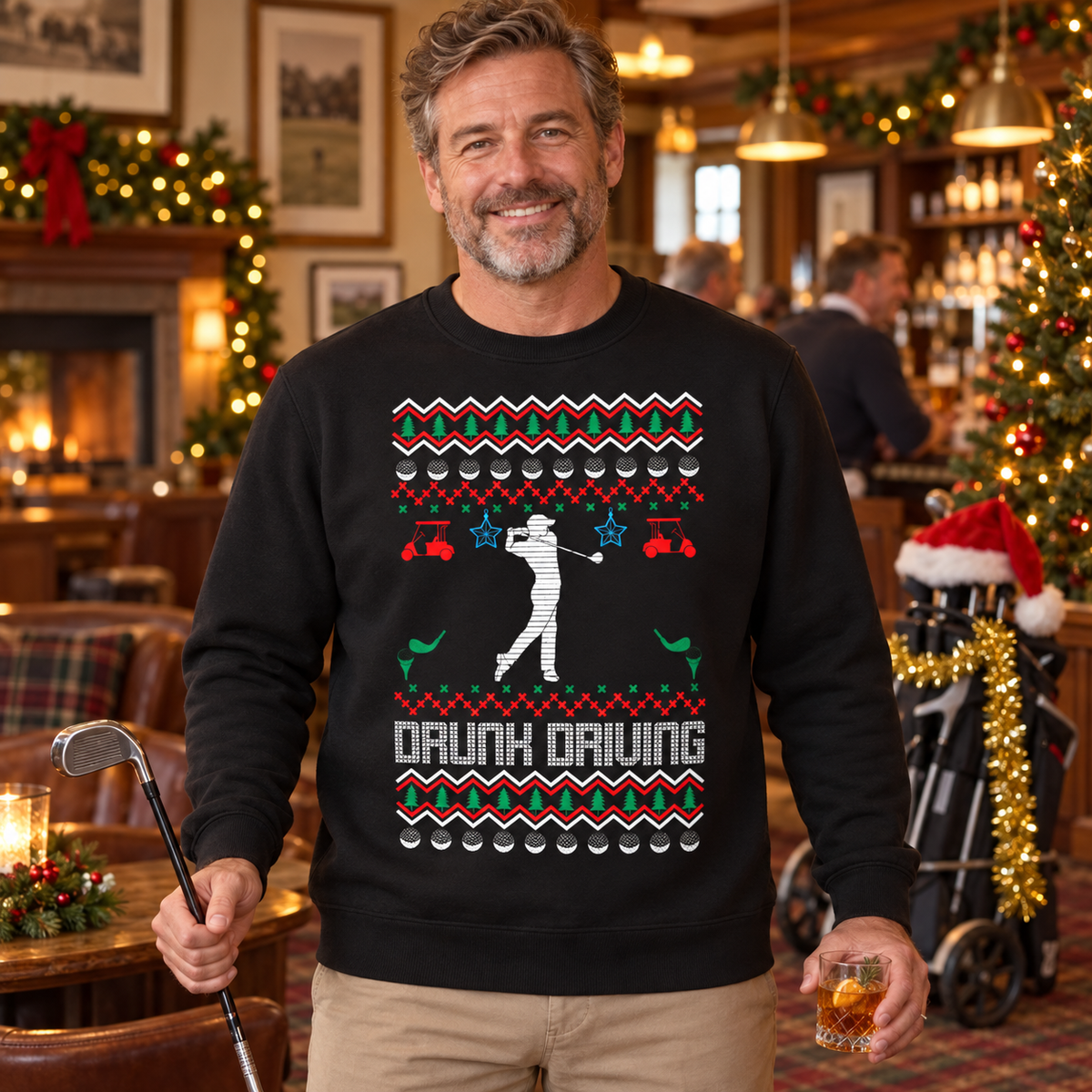 Drunk Driving - Funny Christmas Jumper