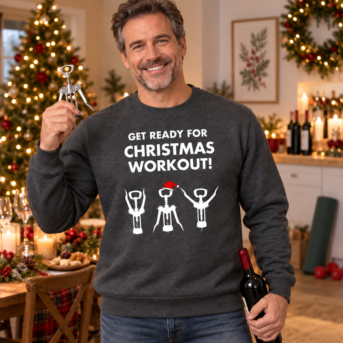 Uncorked - Funny Christmas Jumper