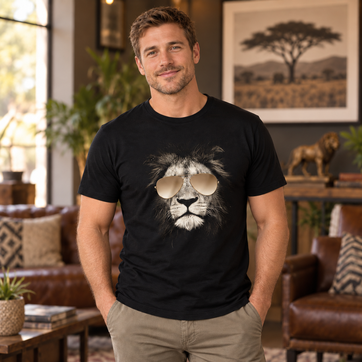 Lion With Sunglasses T-Shirt