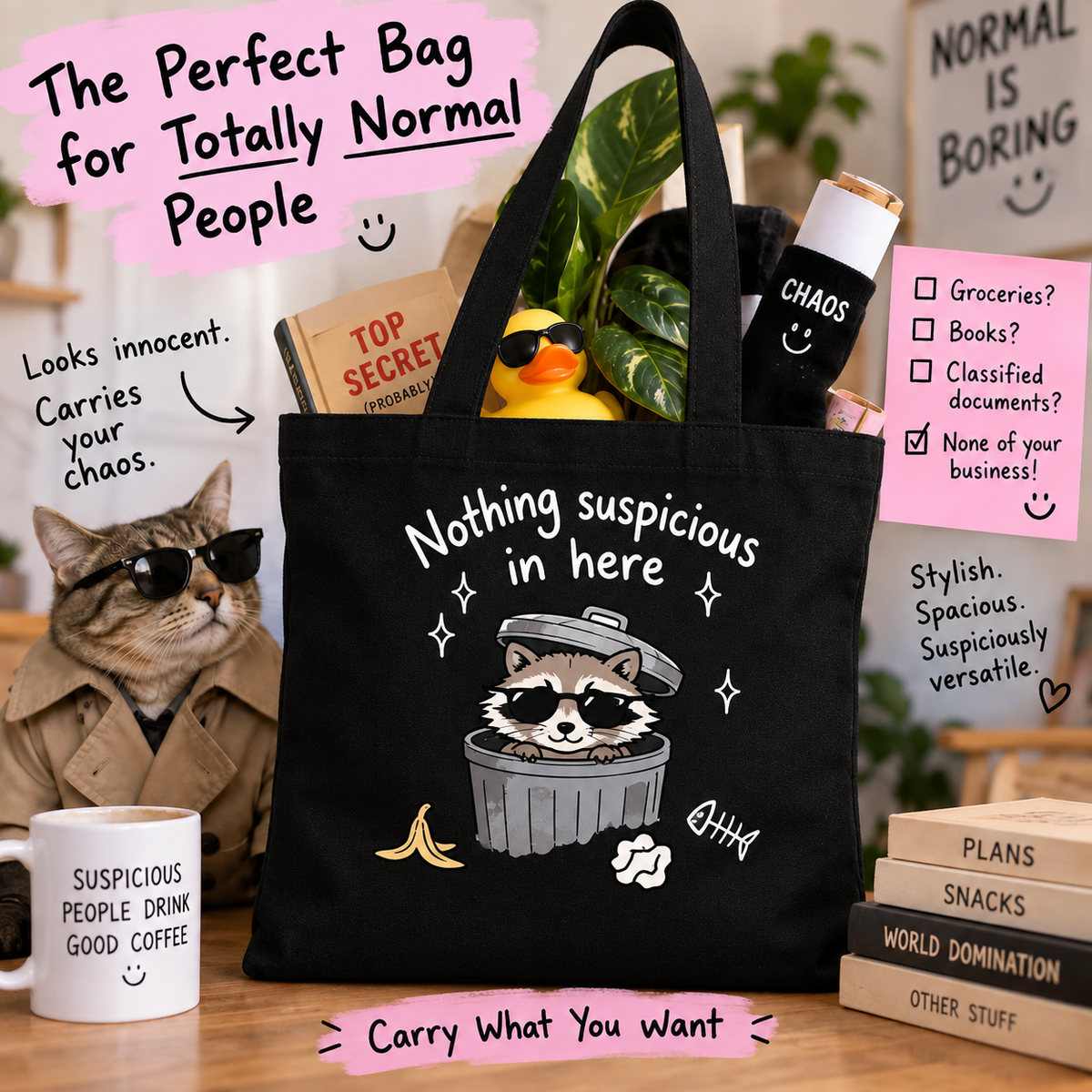 Suspicious Tote Bag