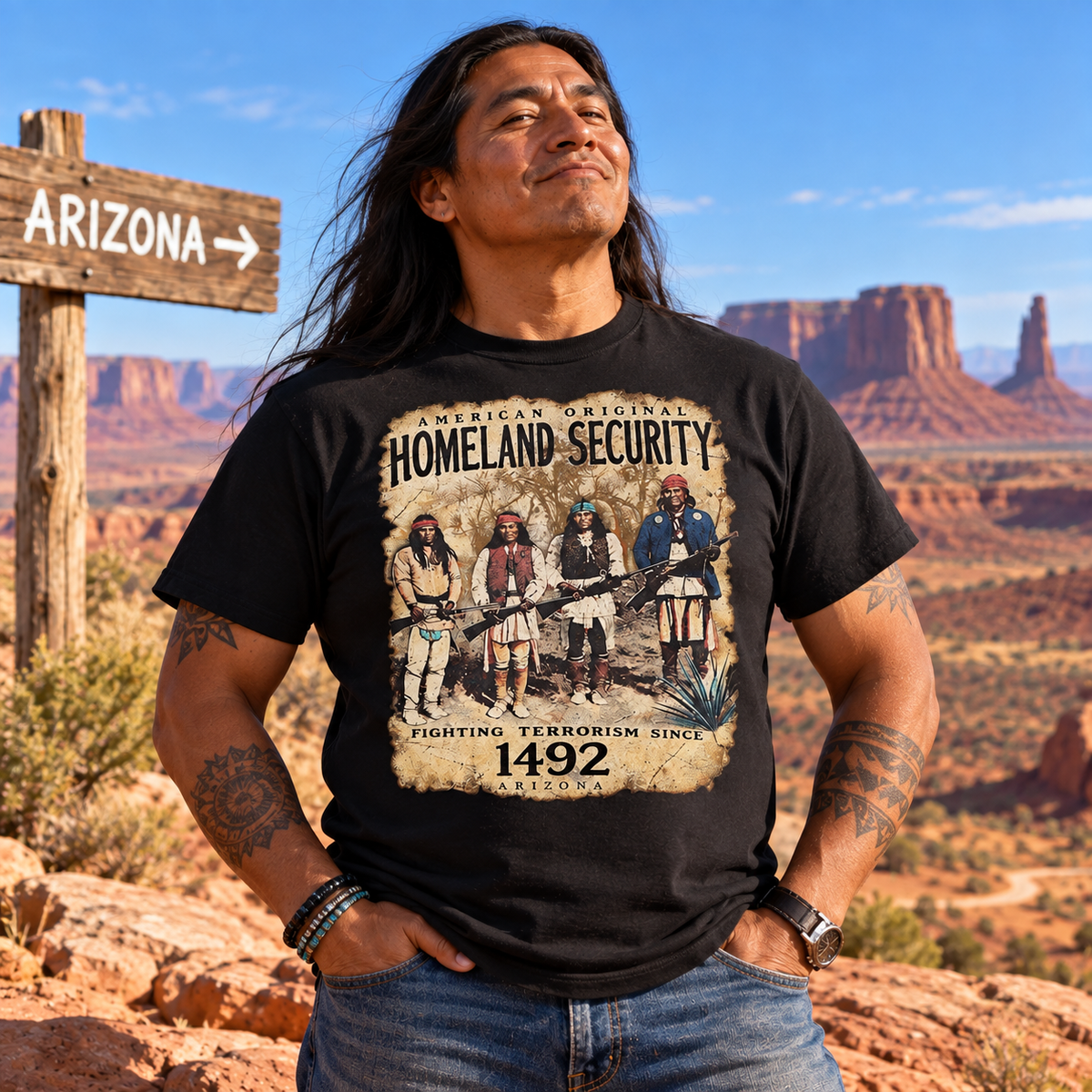 Homeland Security 1492 Vintage T-Shirt