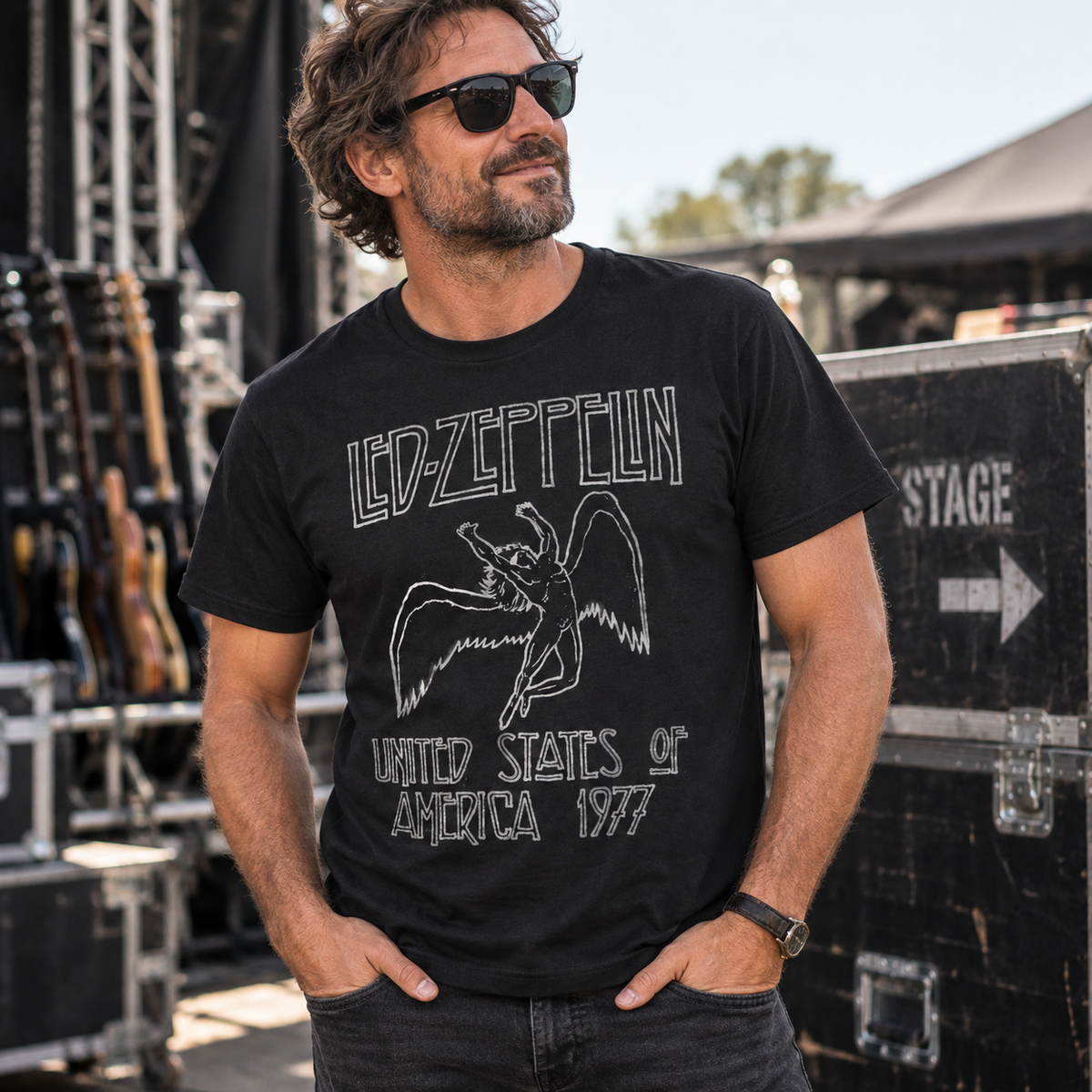 Led Zeppelin USA 1977 Tee