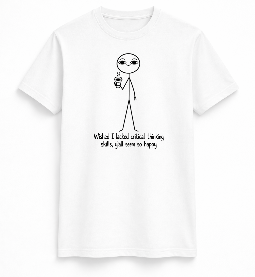 Critical Thinking Stick Figure Tee