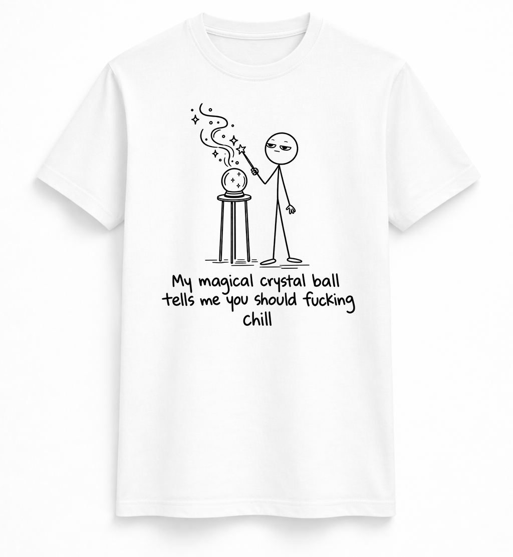 Crystal Ball Stick Figure Tee