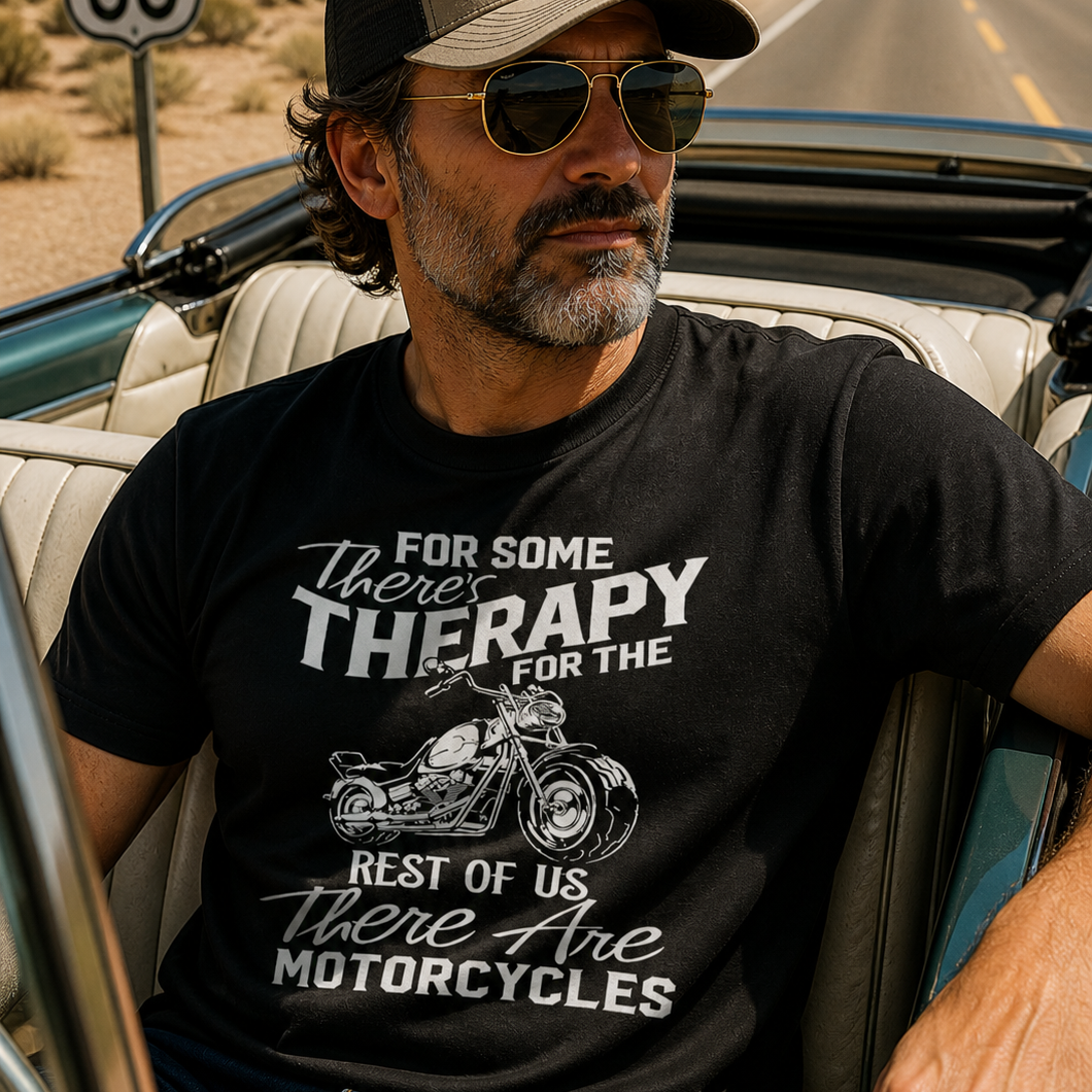 Motorcycle Therapy Humour Tee