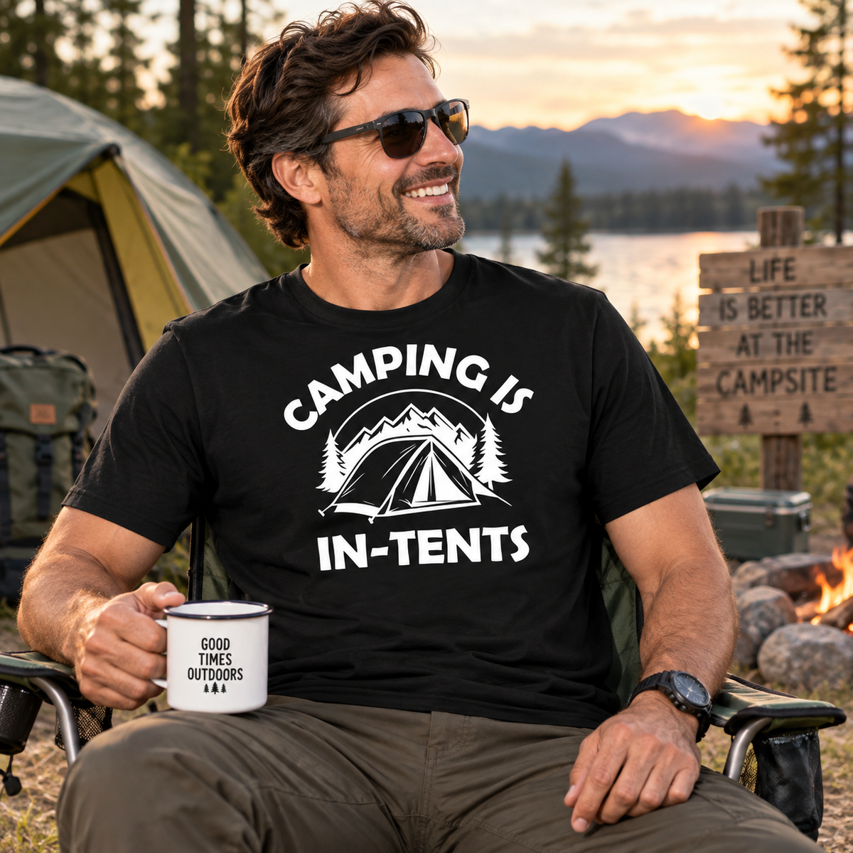 Funny Camping T Shirt