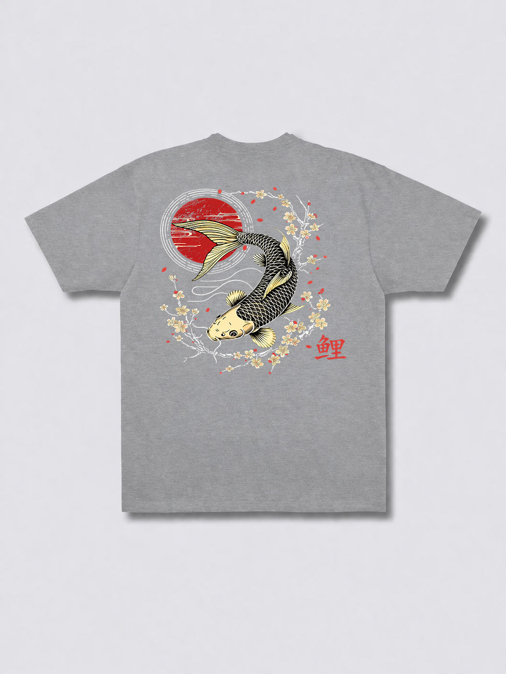 Golden Koi Sakura Wave Graphic Tee