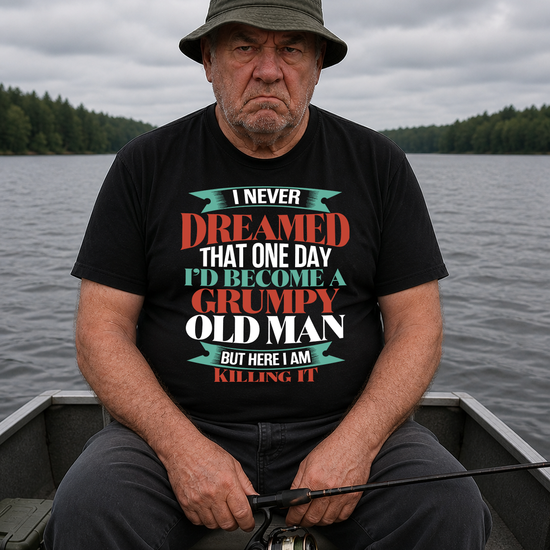 Grumpy Old Man Killing It Tee