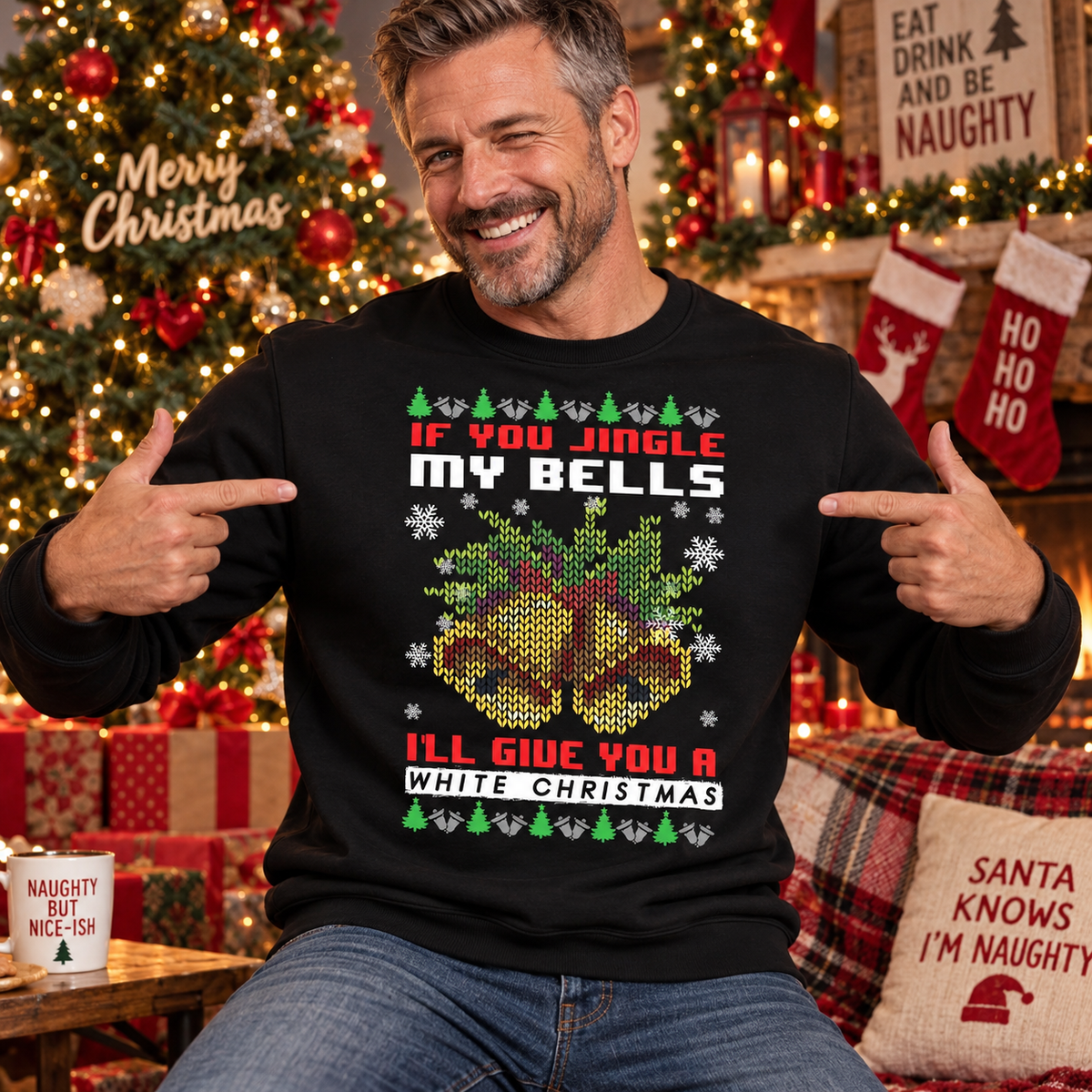 Jingle Bells - Funny Christmas Jumper