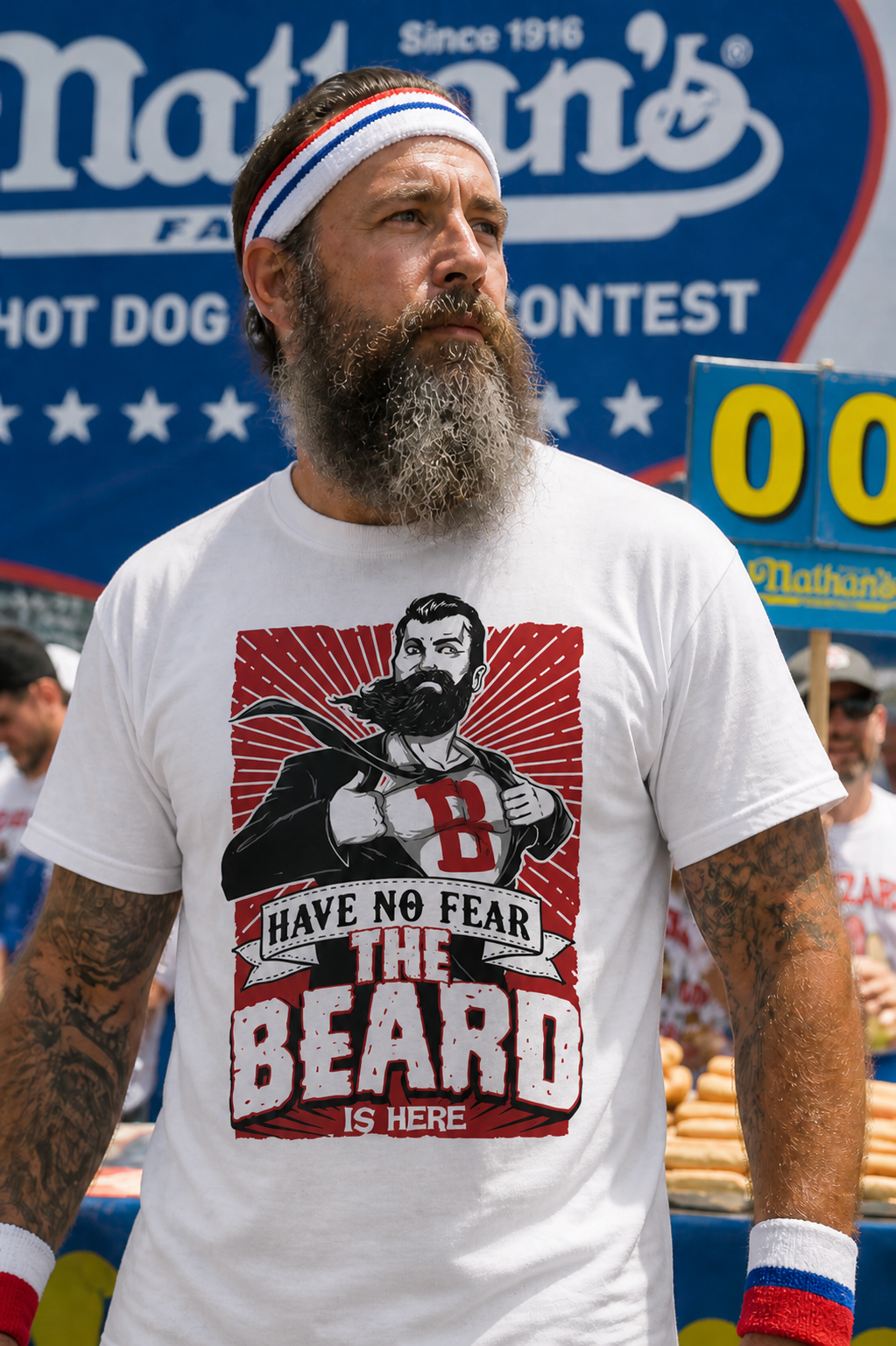 The Beard Is Here Hero Tee