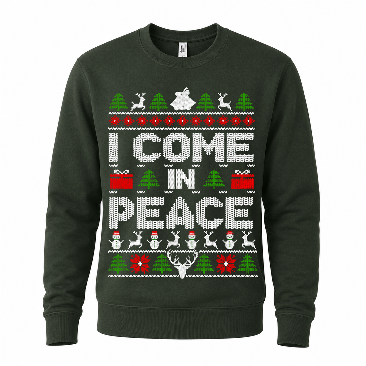 I Come In Peace (HIS) – Funny Christmas Jumper