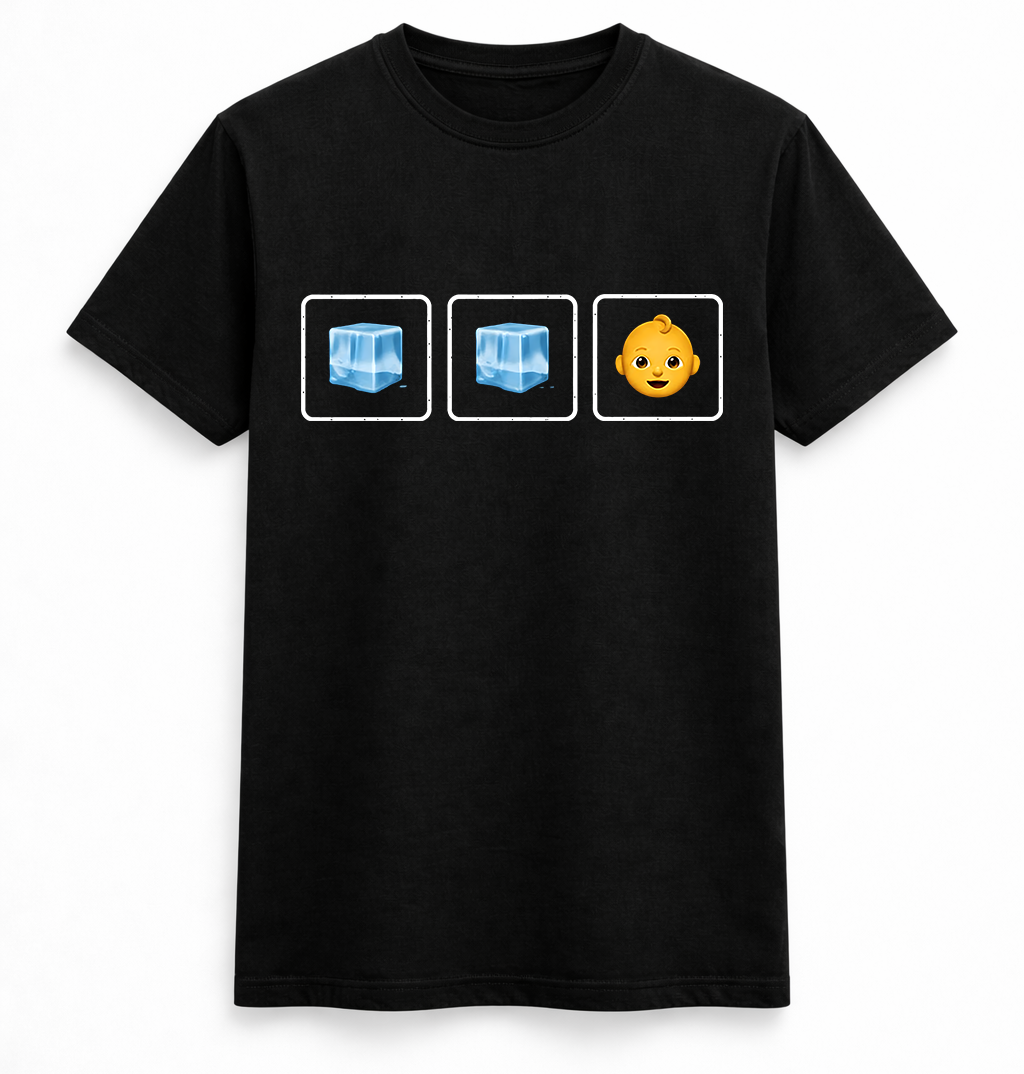 Ice ice baby Emoji Rebus Tee