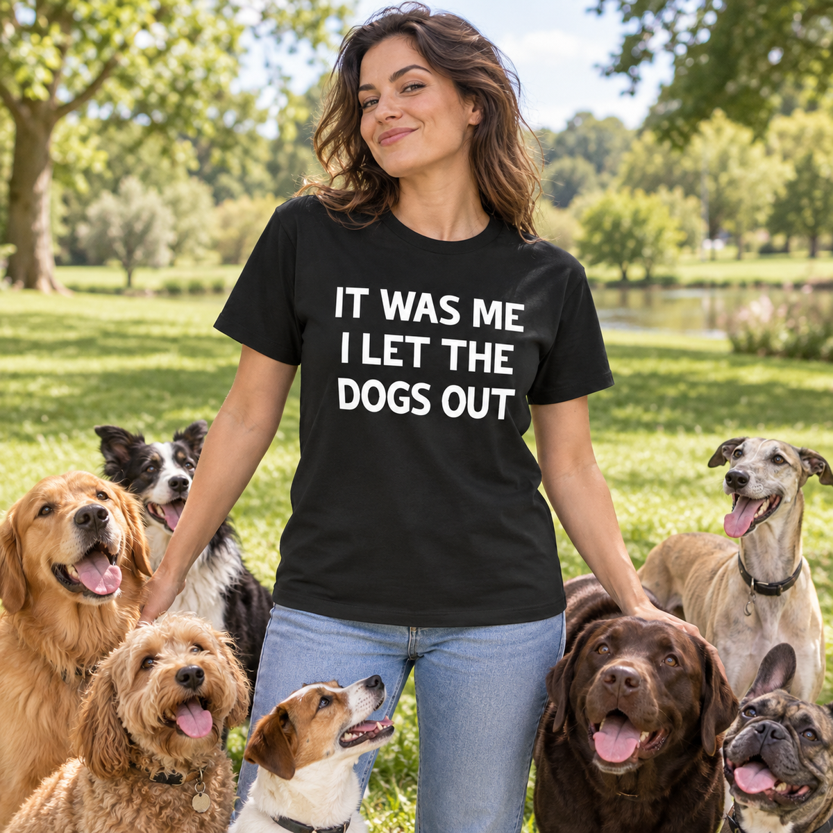 It Was Me I Let The Dogs Out Tee
