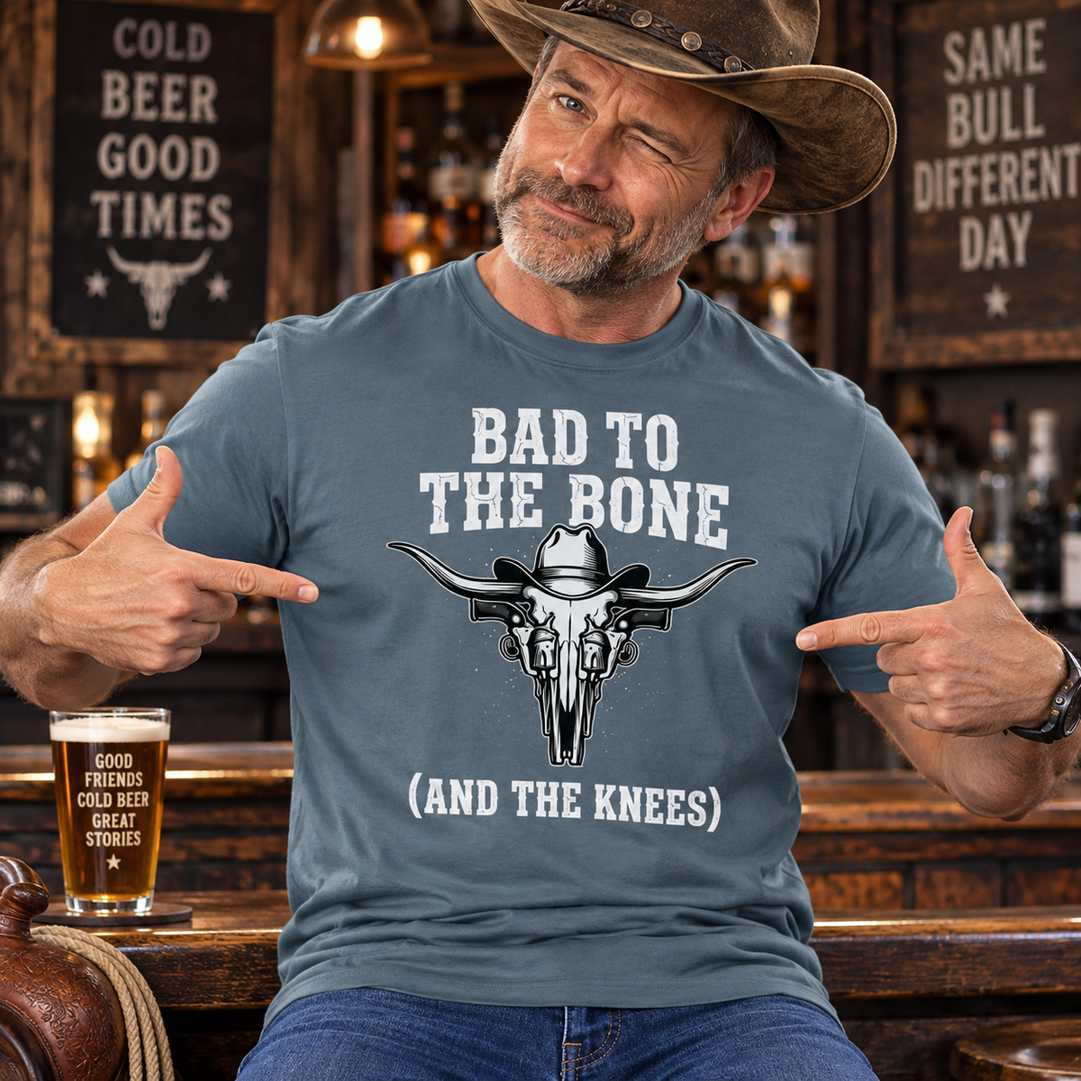 Mens Bad to the Bone T-Shirt