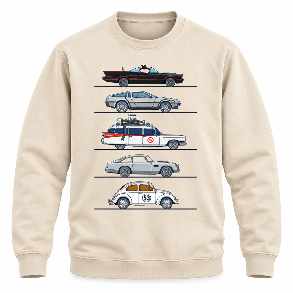 Movie Cars Sweatshirt