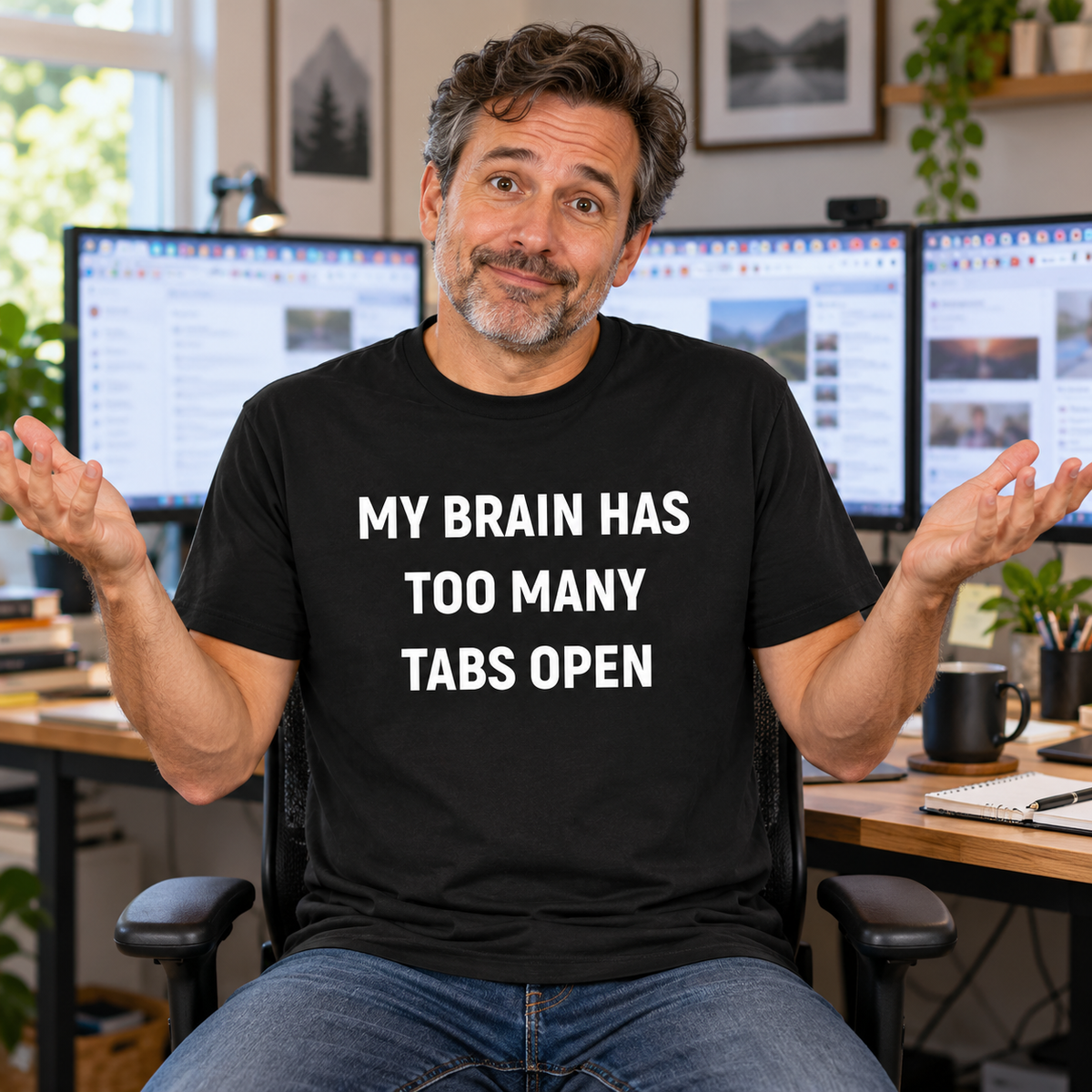 My Brain Has Too Many Tabs Open T Shirt