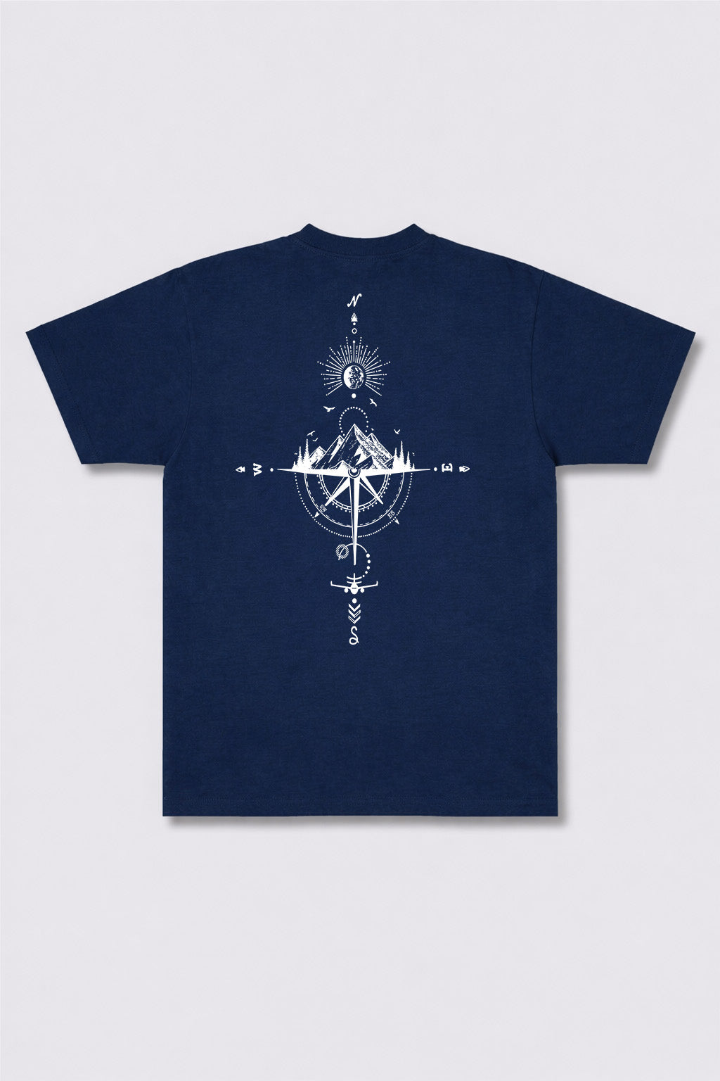 Celestial Compass Mountain Graphic Tee