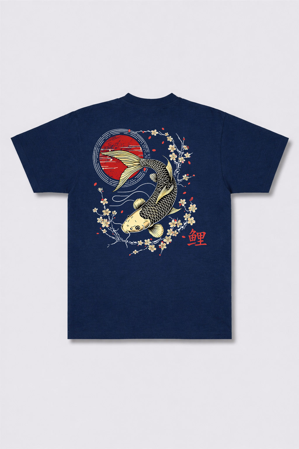 Golden Koi Sakura Wave Graphic Tee