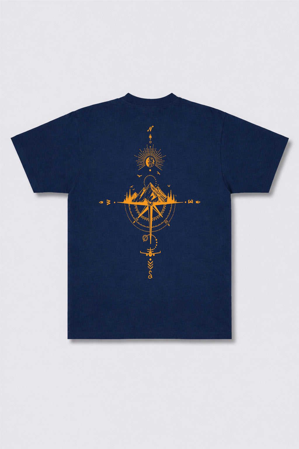 Celestial Compass Mountain Graphic Tee