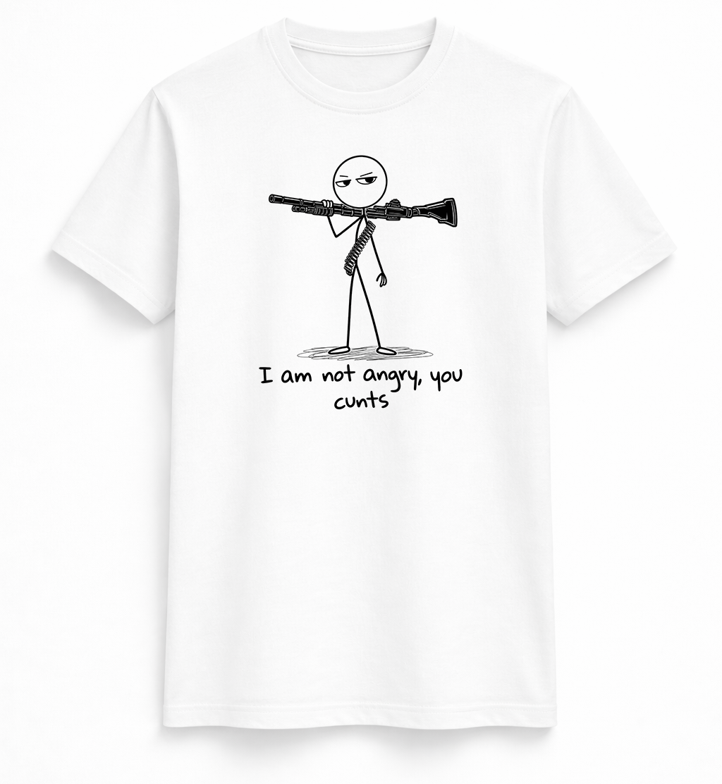 Not Angry Stick Figure Tee