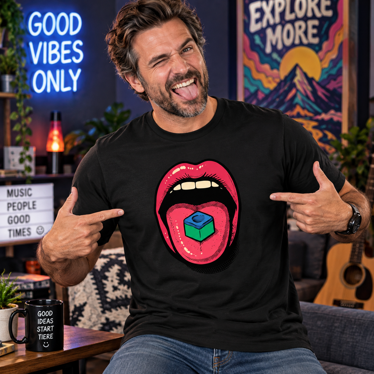 Snooker Chalk Pop Art T-Shirt