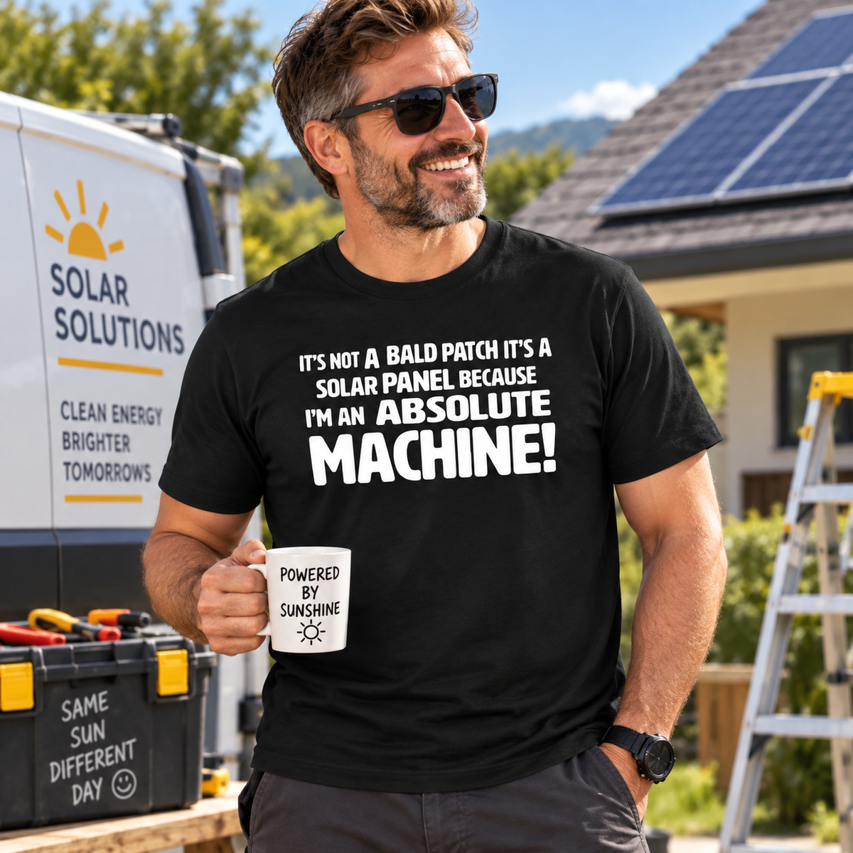 Solar Panel Bald Patch T-Shirt