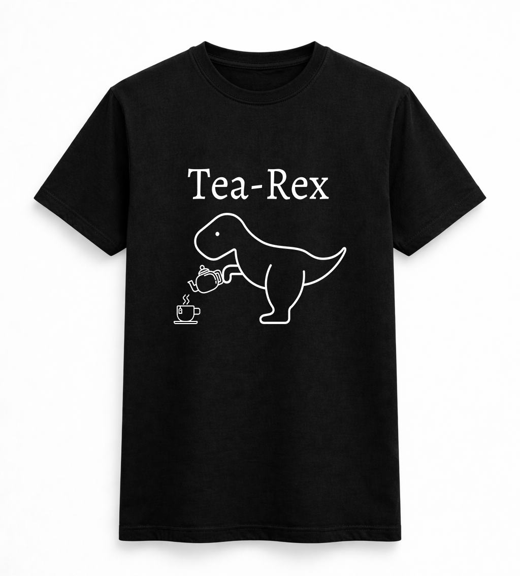 Tea Rex Funny Dinosaur Tee