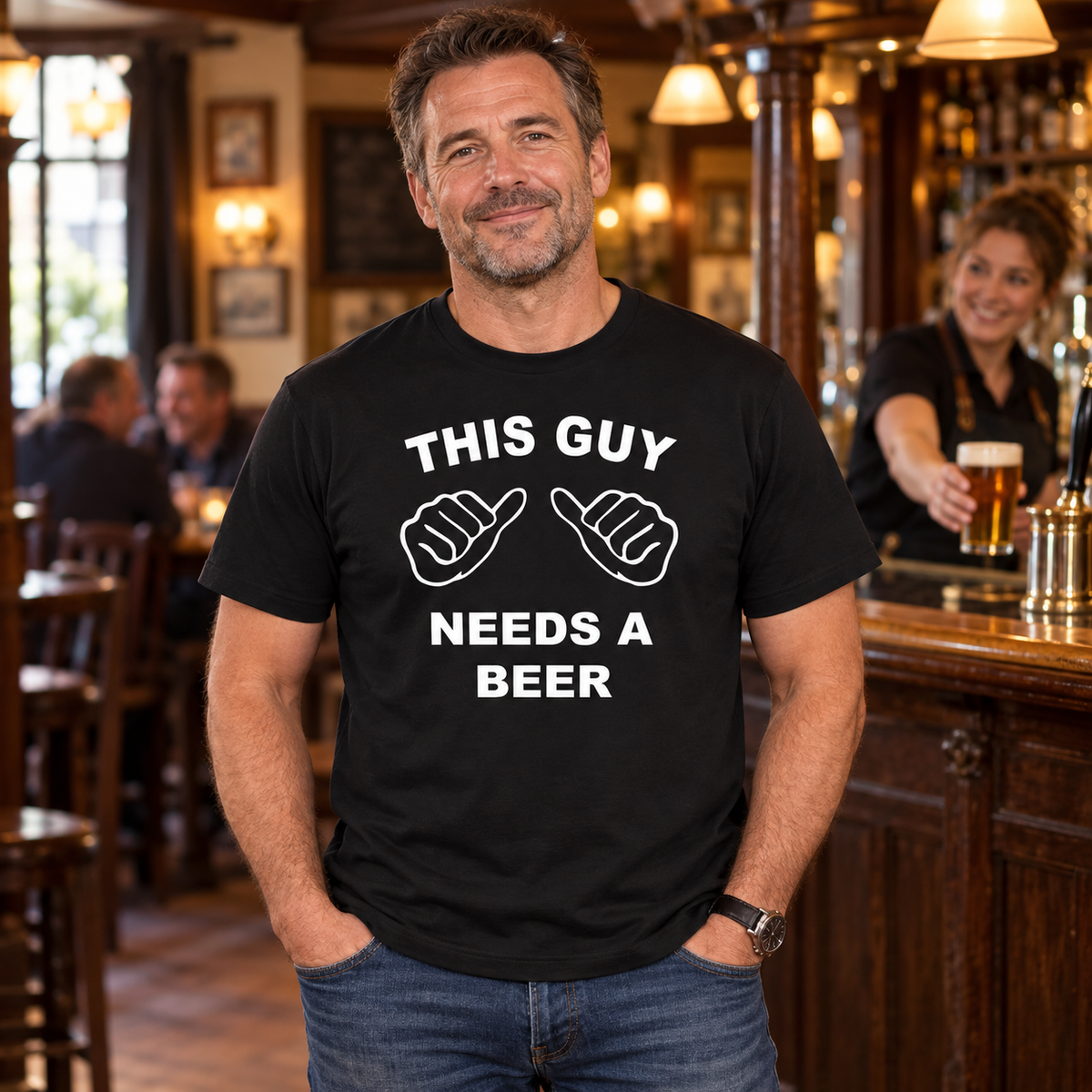 This Guy Needs A Beer T Shirt