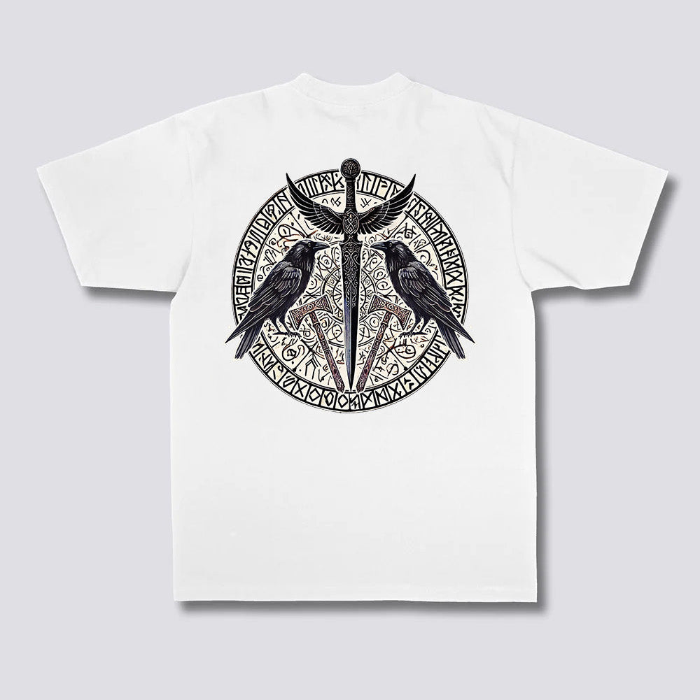 Raven Sigil Rune Graphic Tee