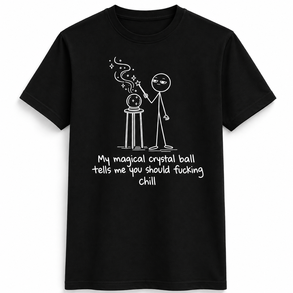 Crystal Ball Stick Figure Tee