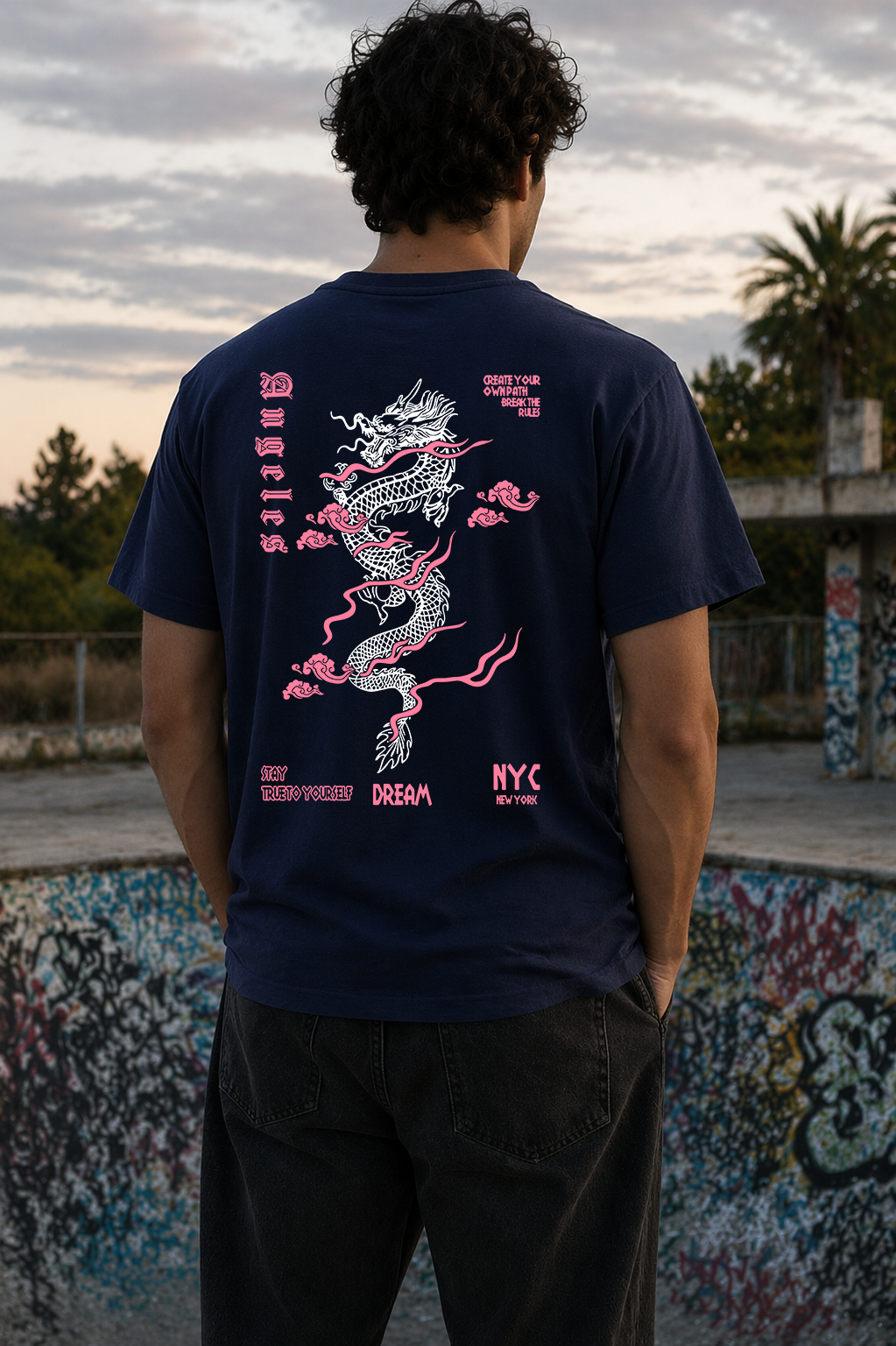 Rebel Dragon O-Neck Tee