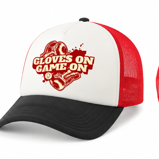 Gloves On Game On Trucker Hat