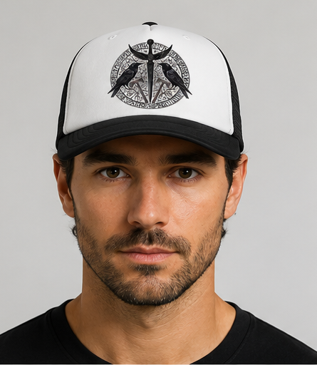 Raven Rune Trucker Hat