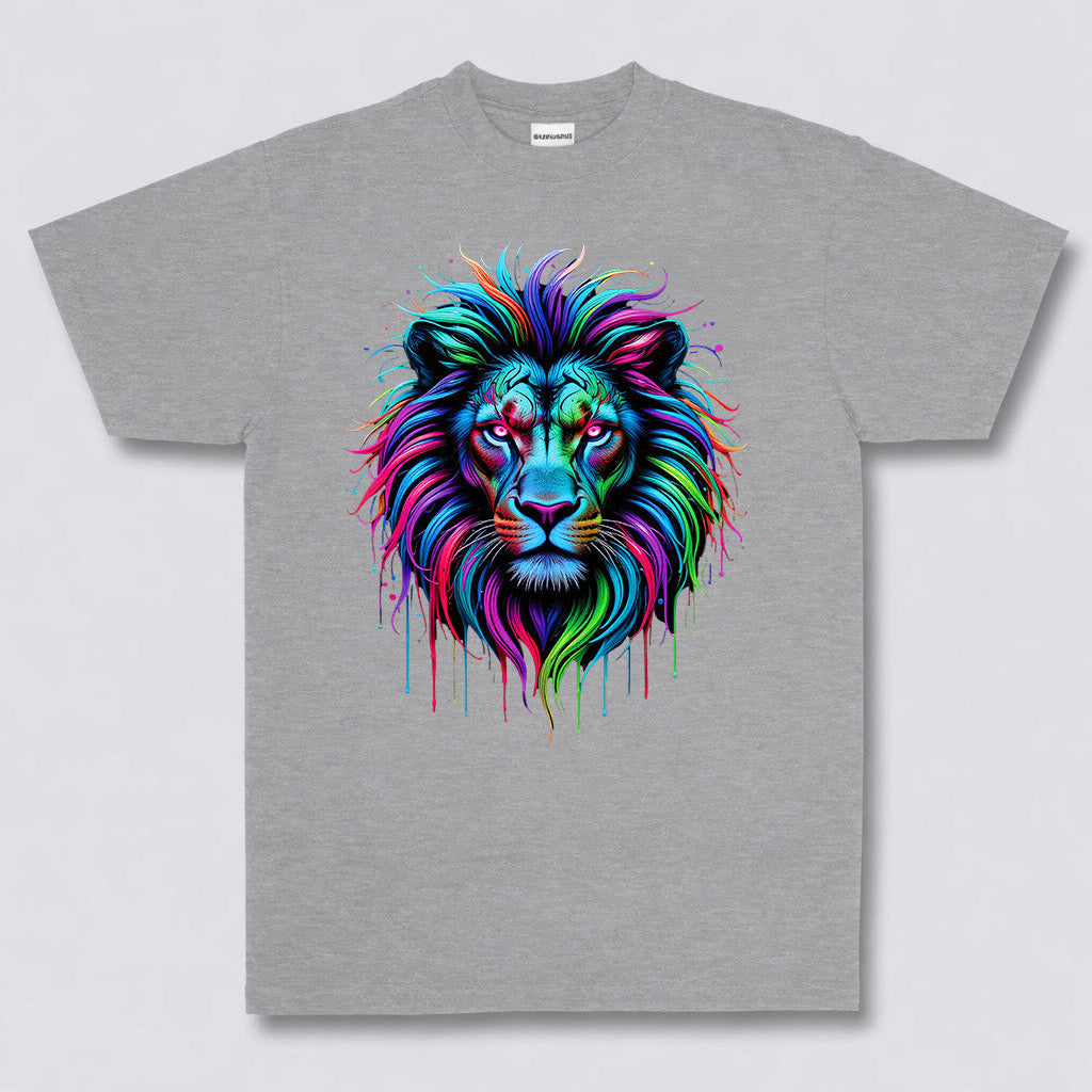 Neon Apex Lion Graphic Tee