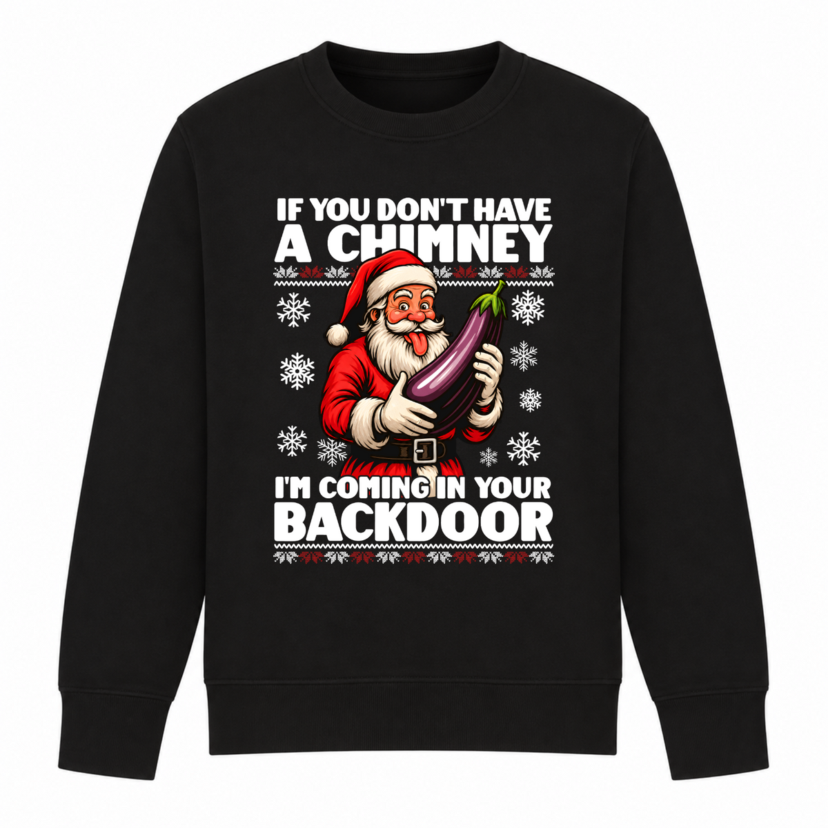 Back Door - Funny Christmas Jumper