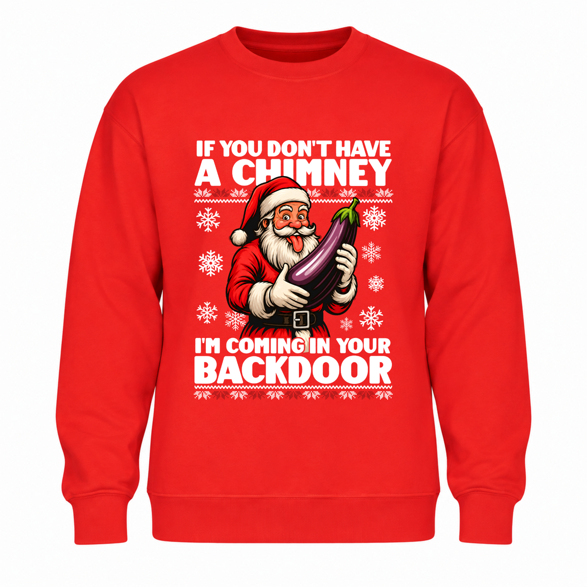 Back Door - Funny Christmas Jumper