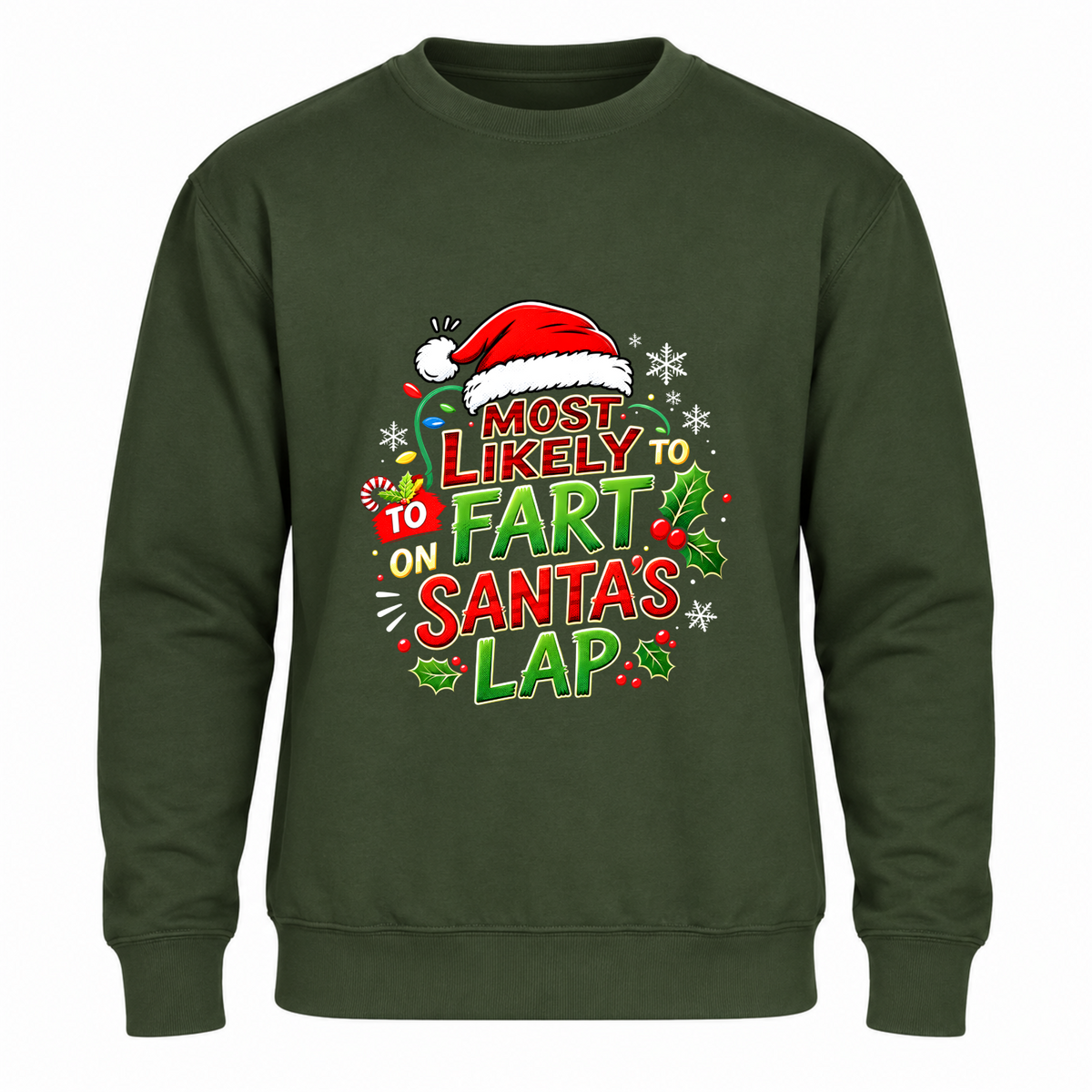 Fart On Santa’s Lap - Funny Christmas Jumper
