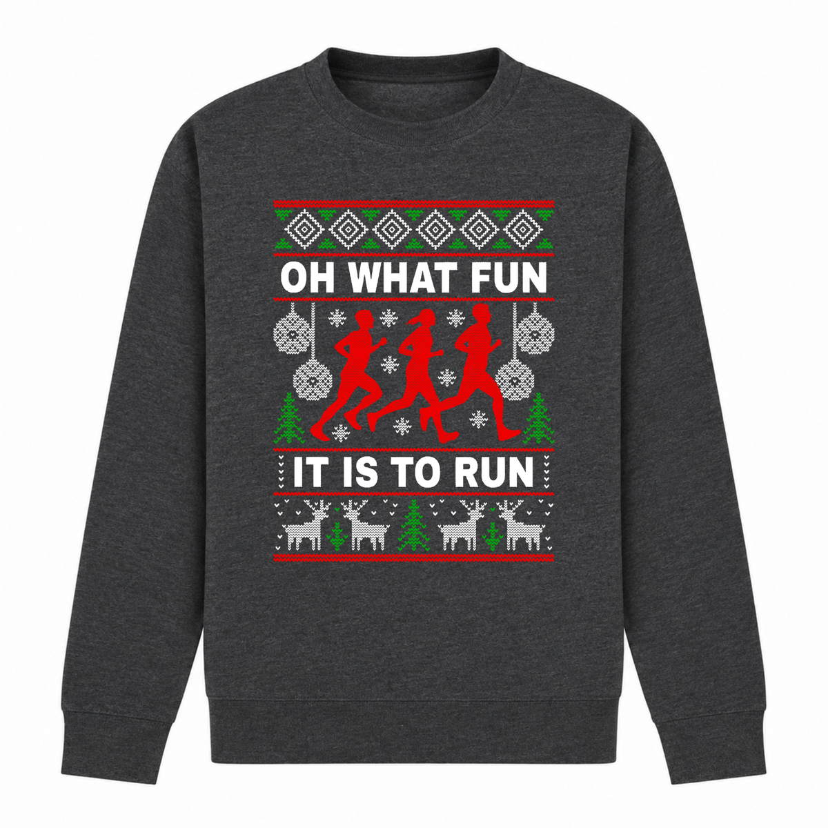 Oh What Fun It Is To Run - Funny Christmas Jumper