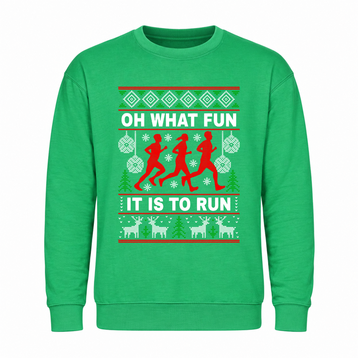 Oh What Fun It Is To Run - Funny Christmas Jumper